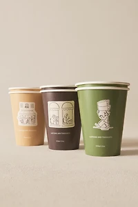 PACK OF COFFEE TUMBLERS WITH LID (PACK OF 6)
