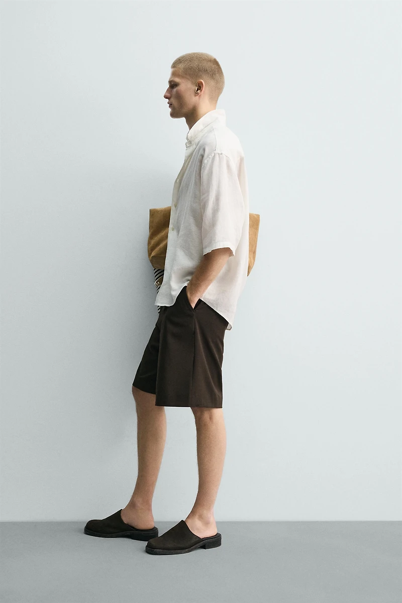 100% LINEN BOXY FIT SHIRT
