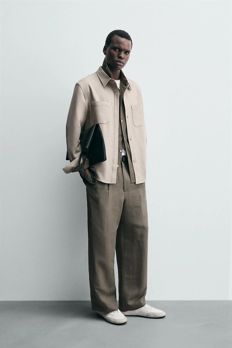 COMFORT TEXTURED OVERSHIRT