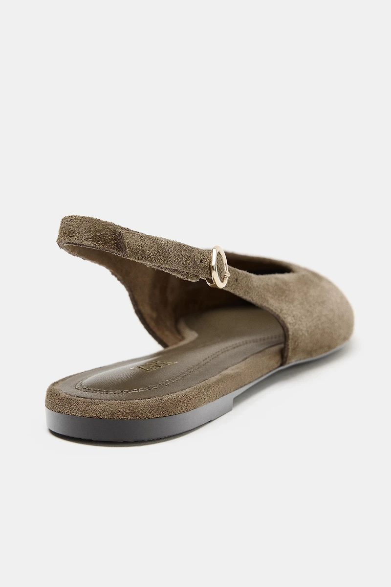 CHAUSSURES EN CROÛTE DE CUIR POINTUES