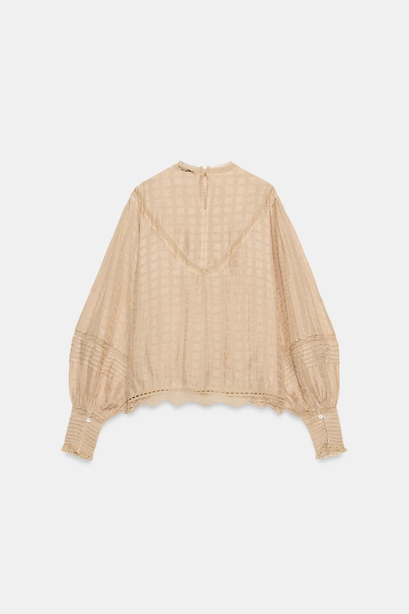ZW COLLECTION EMBROIDERED ROMANTIC SHIRT