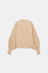 ZW COLLECTION EMBROIDERED ROMANTIC SHIRT