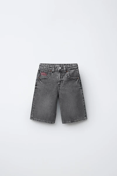 LONG DENIM SHORTS