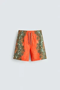 MAILLOT DE BAIN LONG À IMPRIMÉ FLORAL