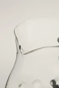 BOROSILICATE PITCHER WITH DOTS