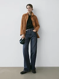 Jean wide leg taille haute