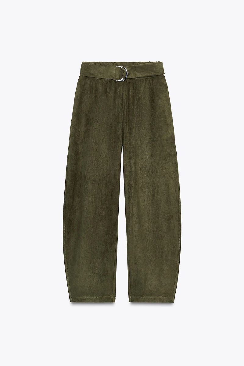 PANTALON BALLON EFFET DAIM