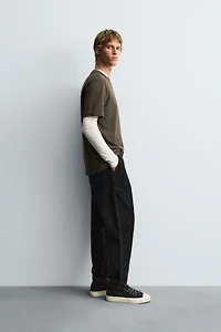 TAPERED FIT CORDUROY PANTS