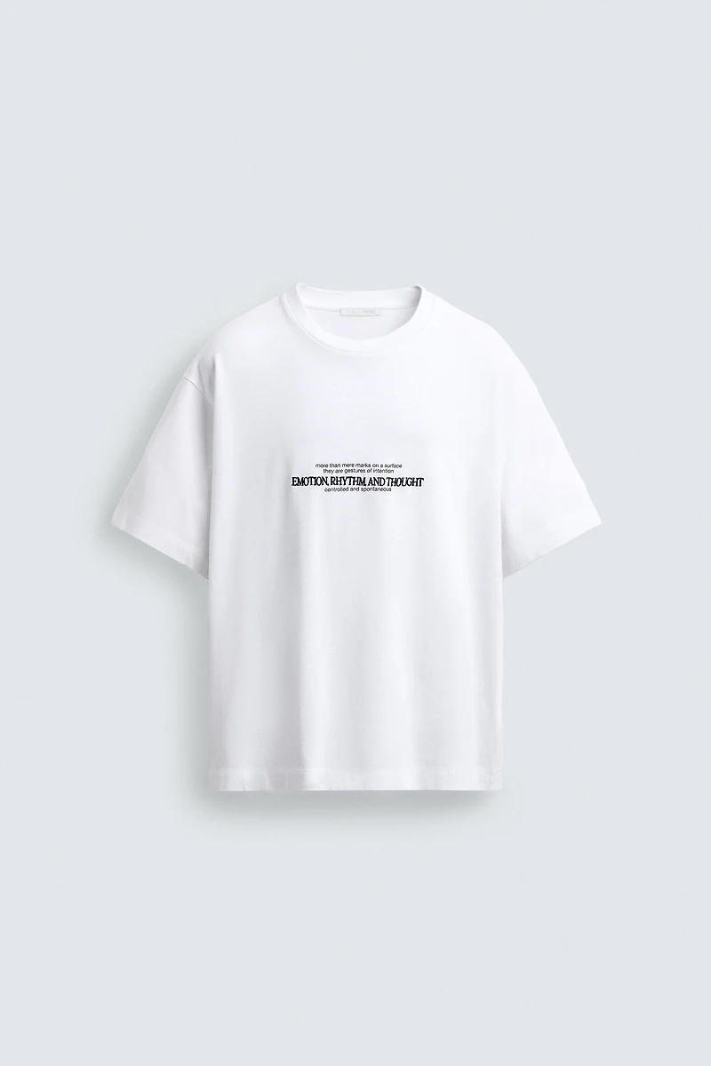 COMBINATION EMBROIDERY BOXY FIT T-SHIRT
