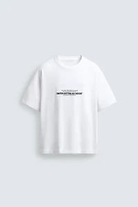 COMBINATION EMBROIDERY BOXY FIT T-SHIRT
