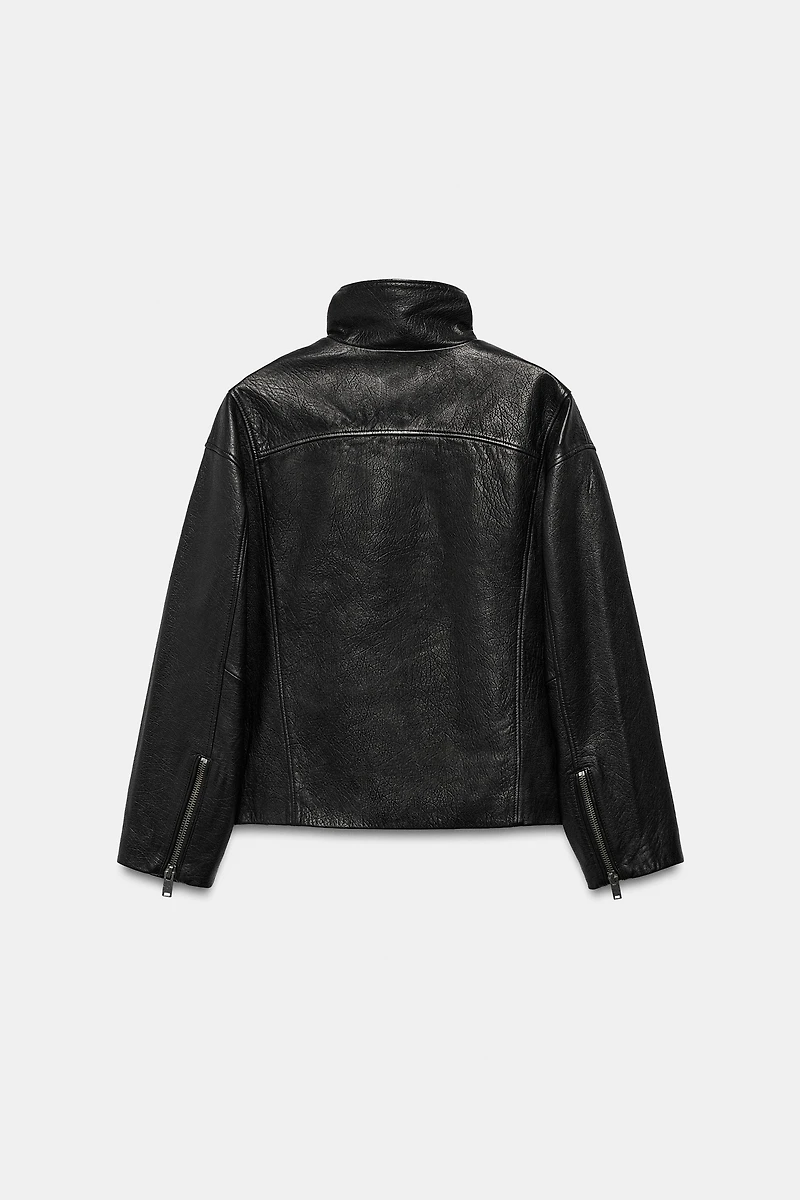 BLOUSON OVERSIZE 100% CUIR
