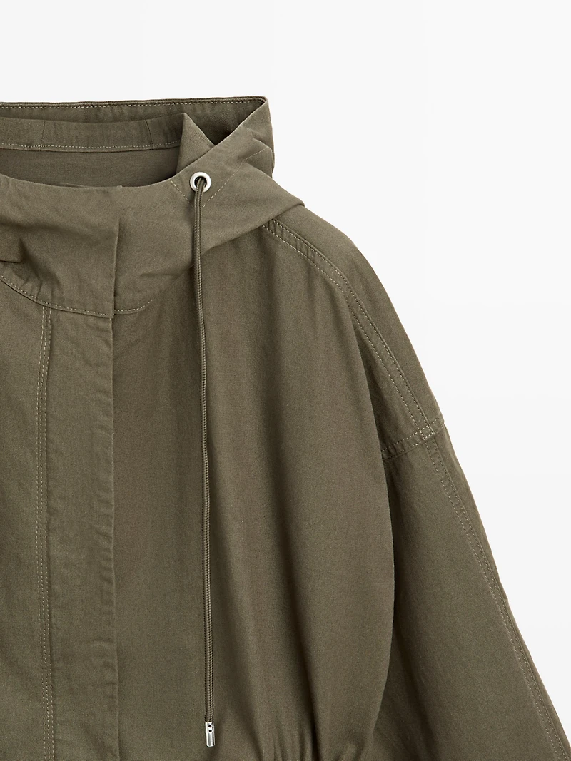 Long cotton parka