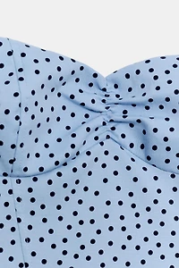 TOP HALTER À POIS
