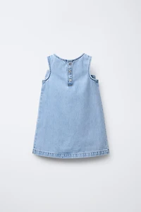 DENIM BOW DRESS