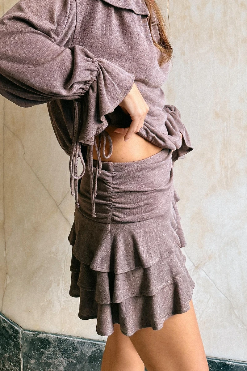 SOFT RUFFLED SKIRT
