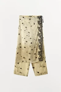 PRINTED LACE SKORT