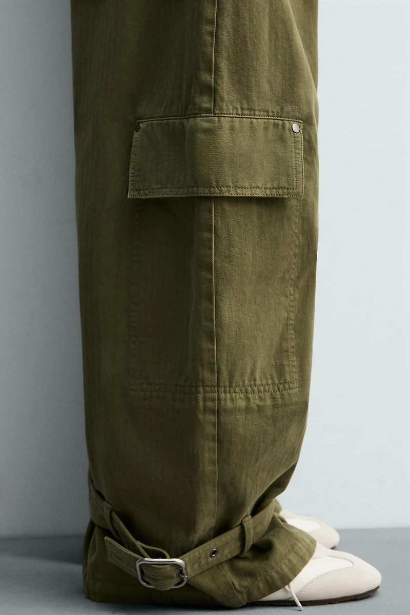 CARGO PANTS WITH SIDE LOOPS