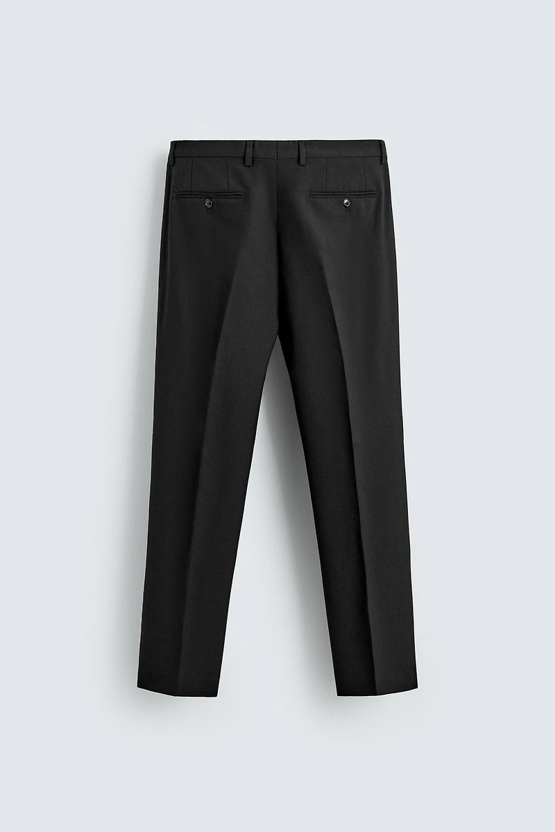 WOOL BLEND SUIT PANTS