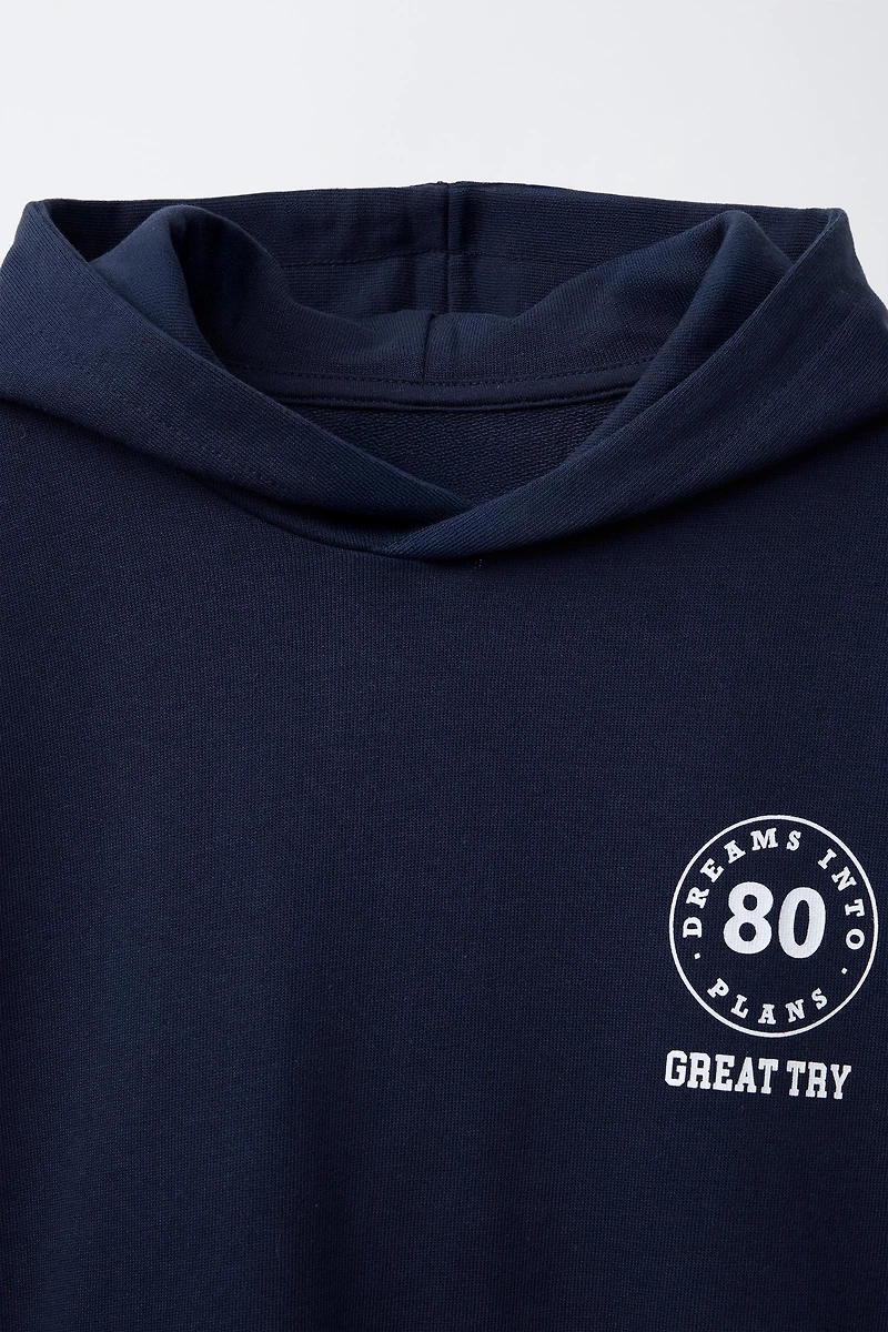 JOGGING HOODED VEST SWEATSHIRT