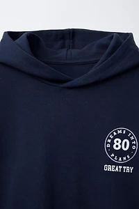 JOGGING HOODED VEST SWEATSHIRT