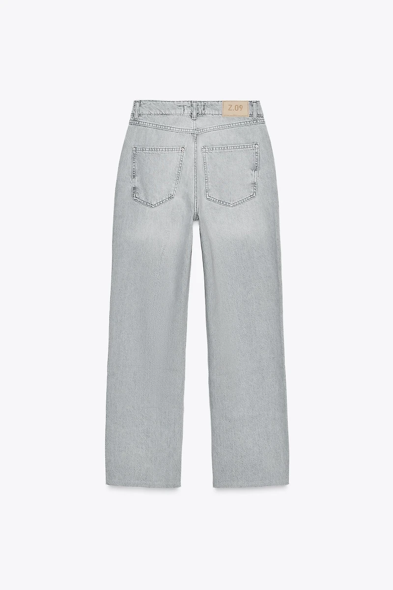 Z.09 STRAIGHT ANKLE HIGH WAIST CROSSOVER JEANS