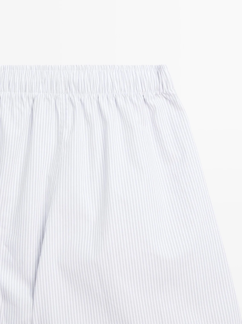 100% cotton striped boxers