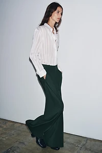 PLEATED WIDE LEG PANTS ZW COLLECTION