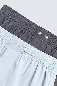 2-PACK COMBINATION POPLIN BOXERS