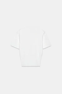 SHOULDER PAD KNIT TOP