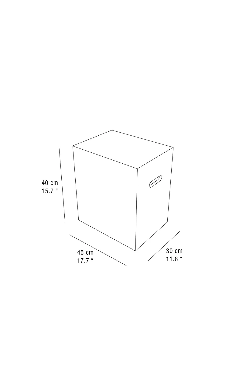 WOODEN CUBE SIDE TABLE