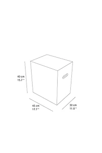 WOODEN CUBE SIDE TABLE