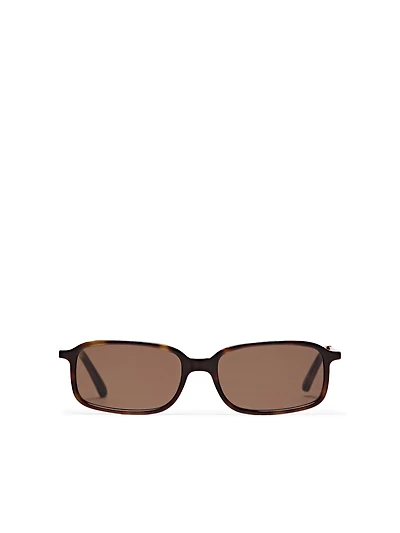 Contrast rectangular sunglasses