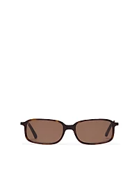 Contrast rectangular sunglasses