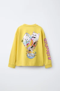 RIPNDIP © X ZARA KIDS LOGO PRINT T-SHIRT