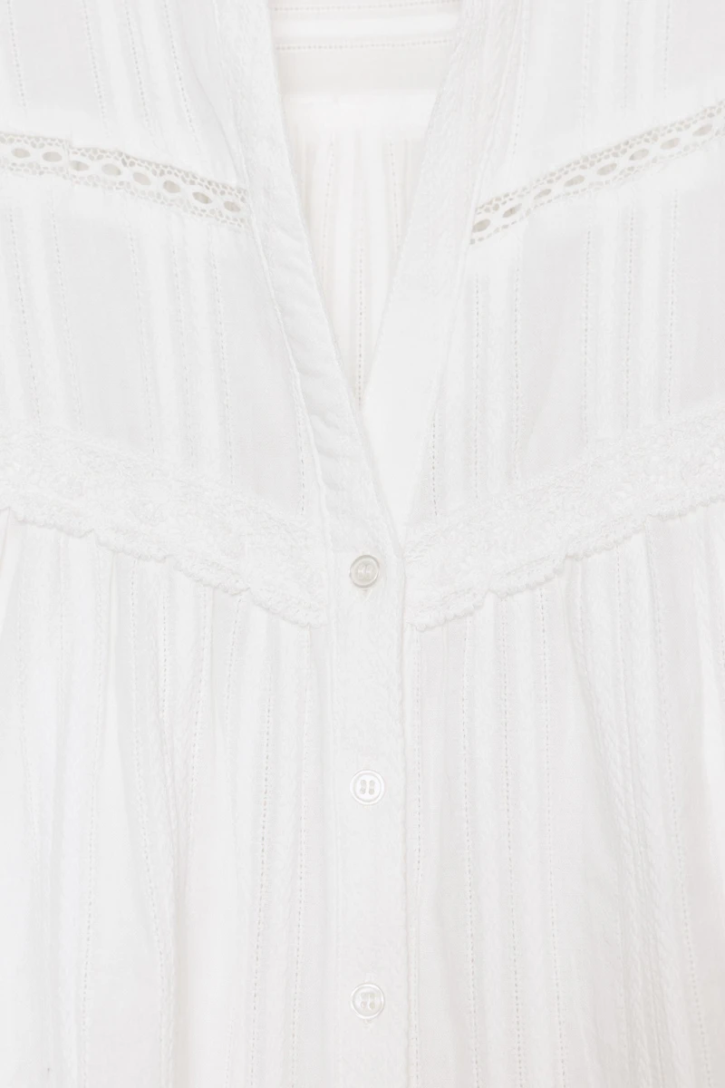 CHEMISE COURTE AVEC DENTELLE