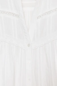 CHEMISE COURTE AVEC DENTELLE