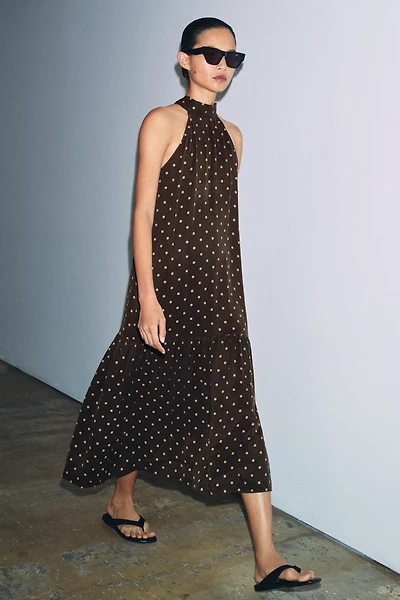ROBE HALTER À POIS ZW COLLECTION