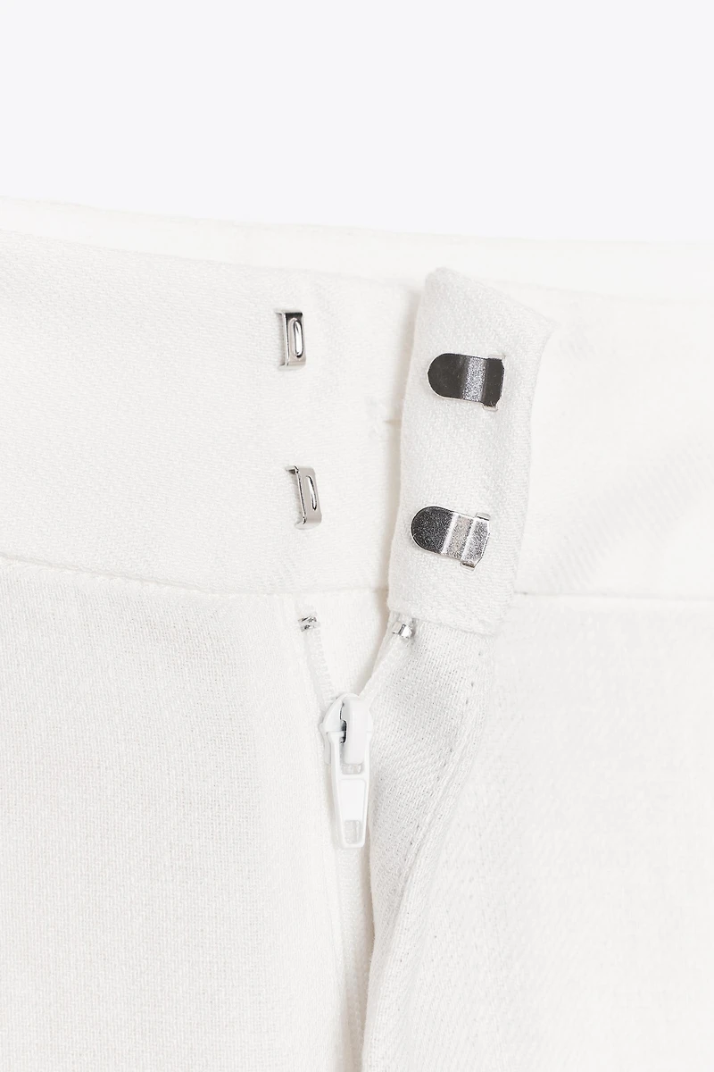 PLEATED LINEN BLEND PANTS ZW COLLECTION