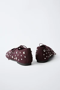 STUDDED BALLET FLATS