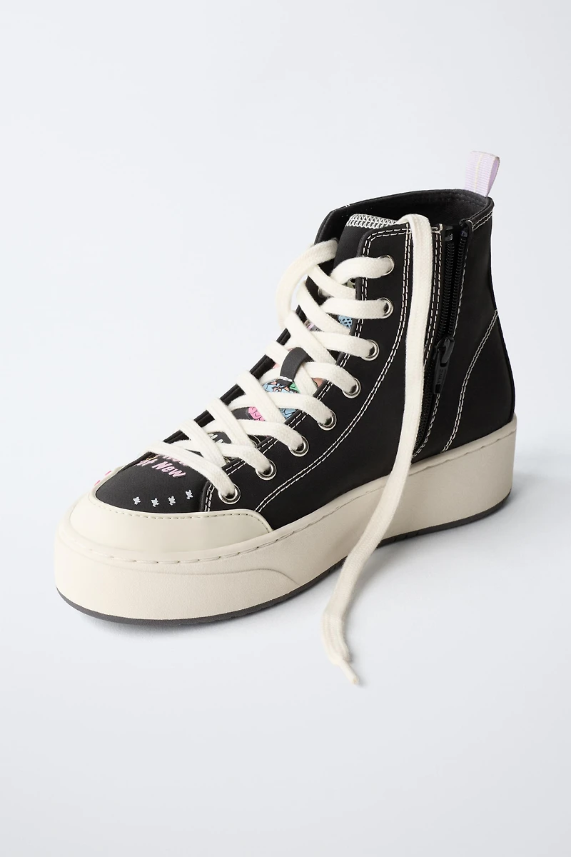 GRAFFITI HIGH TOP SNEAKERS