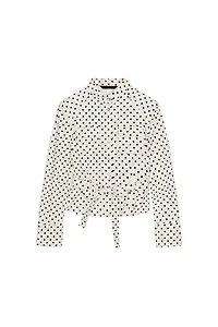 POLKA DOT SHIRT JACKET