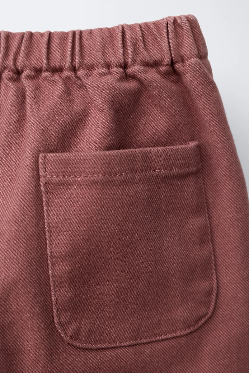 TWILL BAGGY PANTS