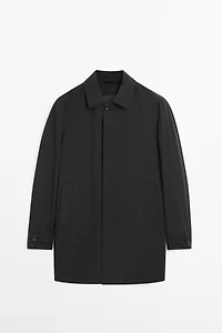 Lightweight technical fabric parka