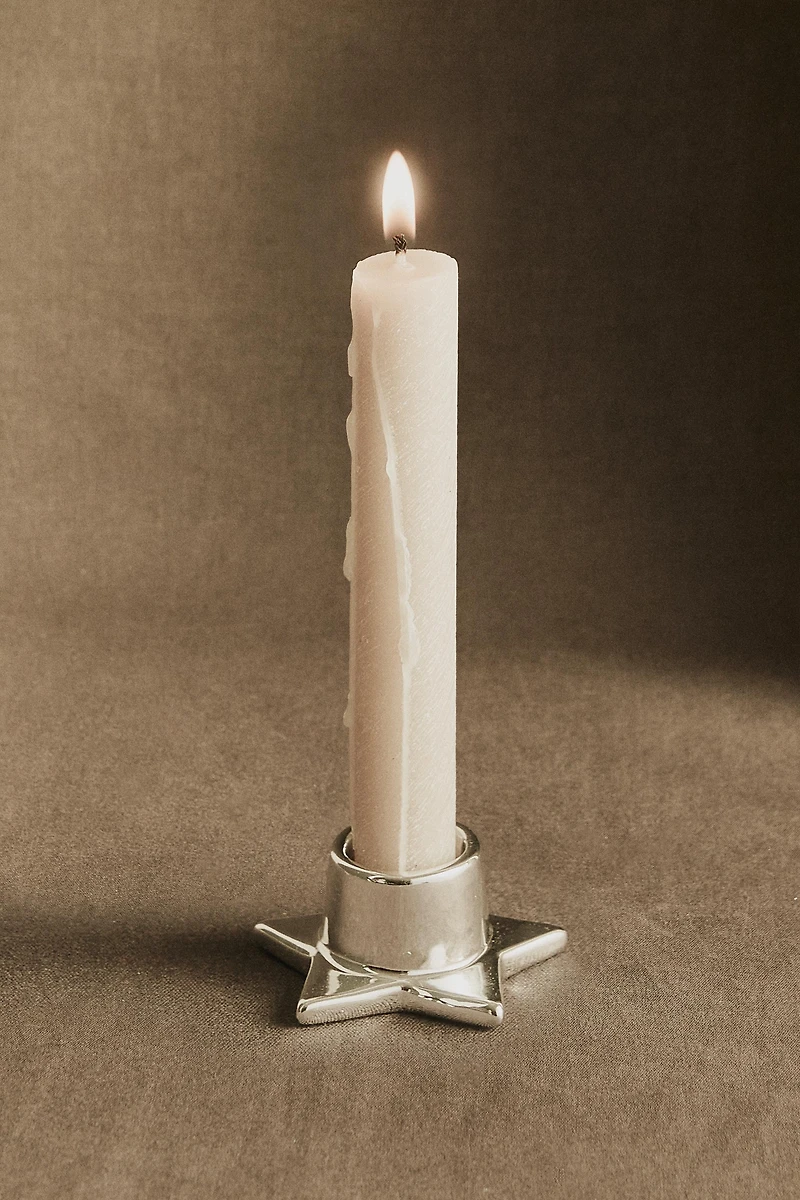 BOUGEOIR MINI PORCELAINE ÉTOILE NOËL