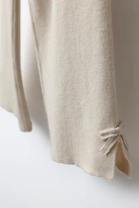 BOW DETAIL KNIT CULOTTES