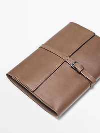 Nappa leather tech accessory case