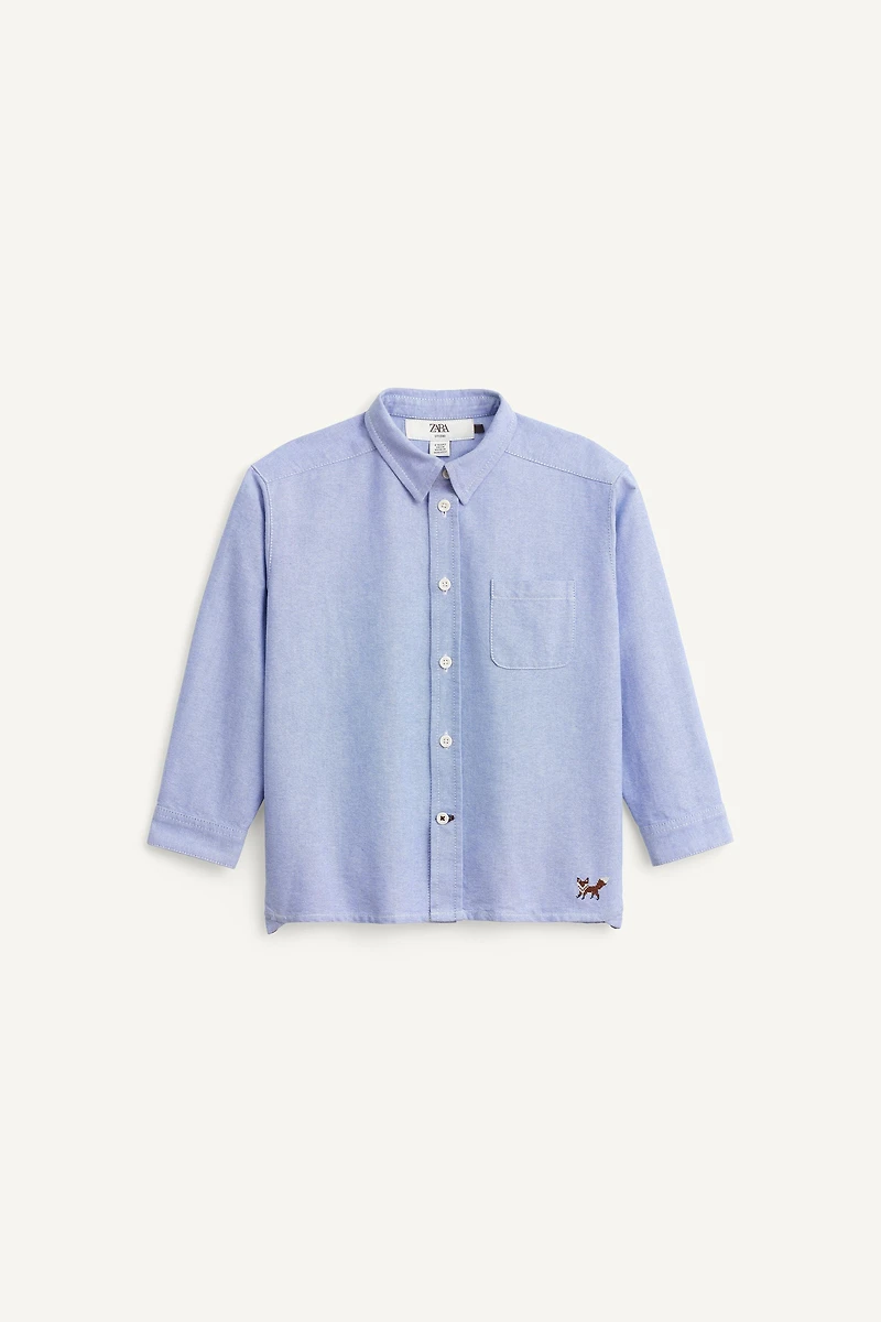 CHEMISE OXFORD RENARD BRODÉ ÉDITION LIMITÉE