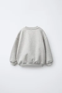 VARSITY TERRY PATCH APPLIQUÉ SWEATSHIRT