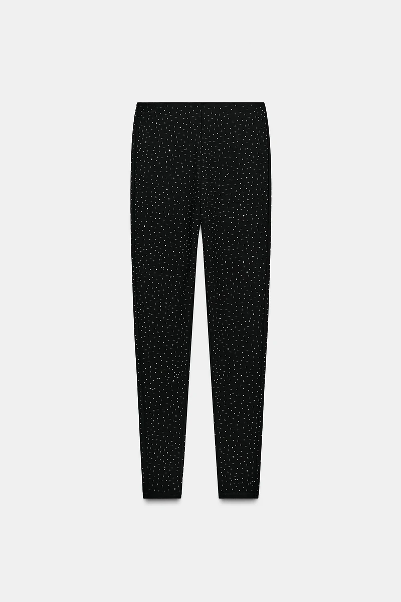 HIGH-WAISTED SPARKLY LEGGINGS