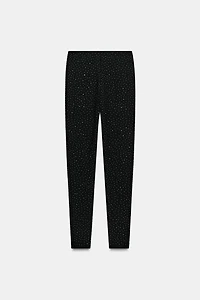 HIGH-WAISTED SPARKLY LEGGINGS